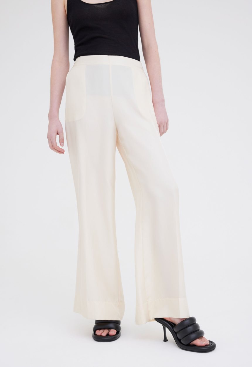 Jac + Jack Seta Silk Pant - Cloth Cream